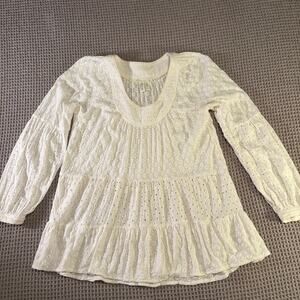 Anthropologie Women's Meadow Rue Boho Peasant Tunic, size Medium